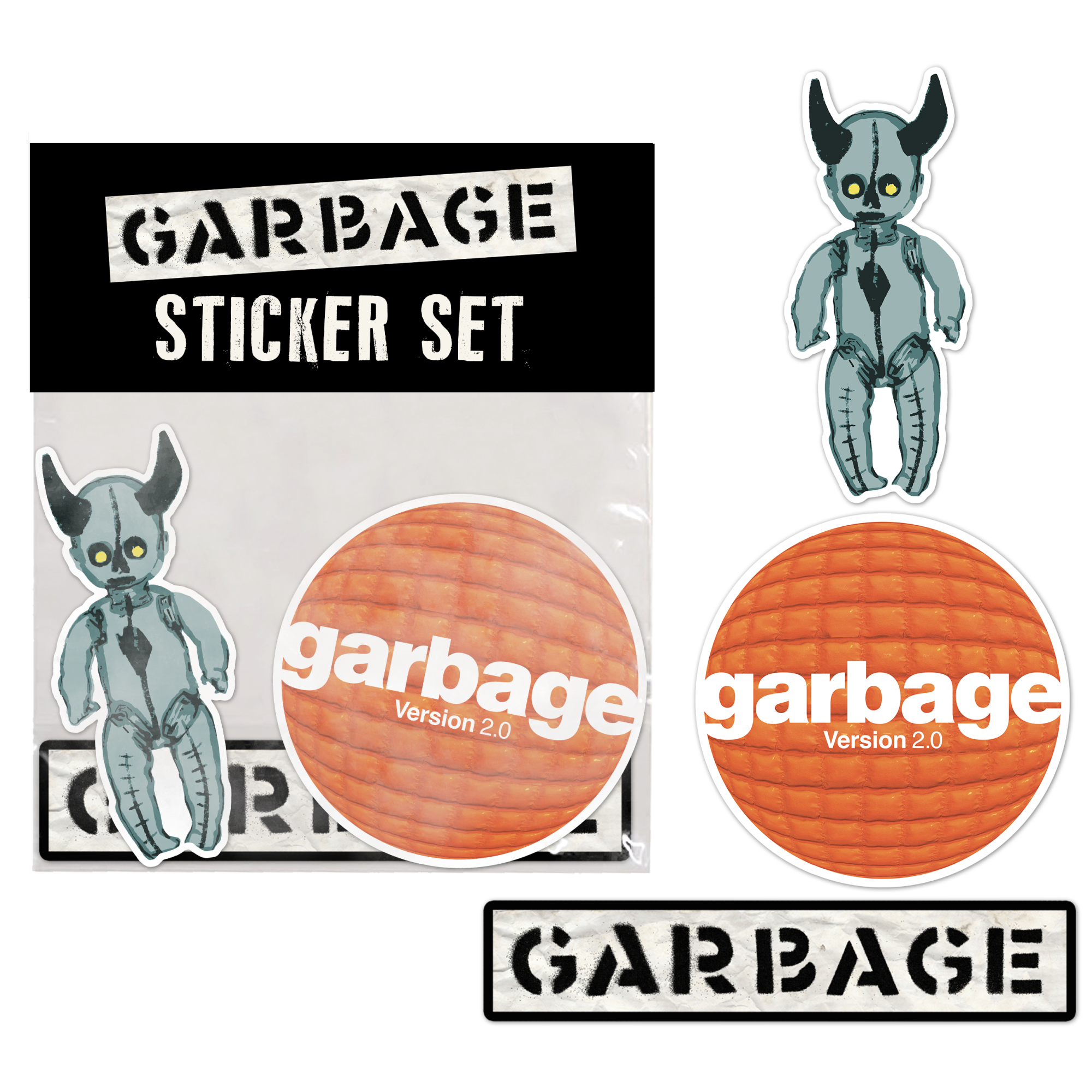 Logo Sticker Pack - Garbage UK Store