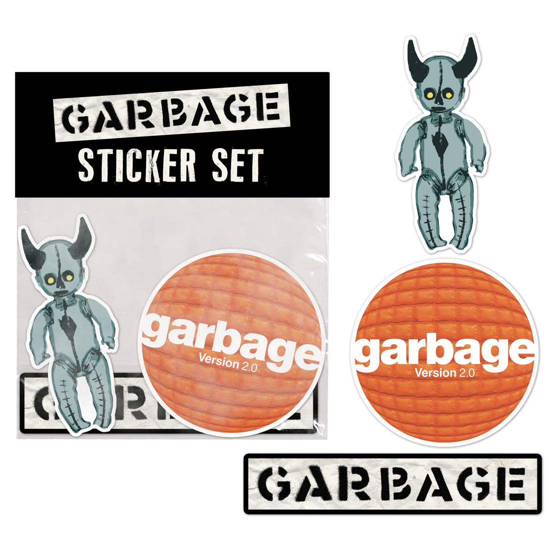 Logo Sticker Pack - Garbage UK Store